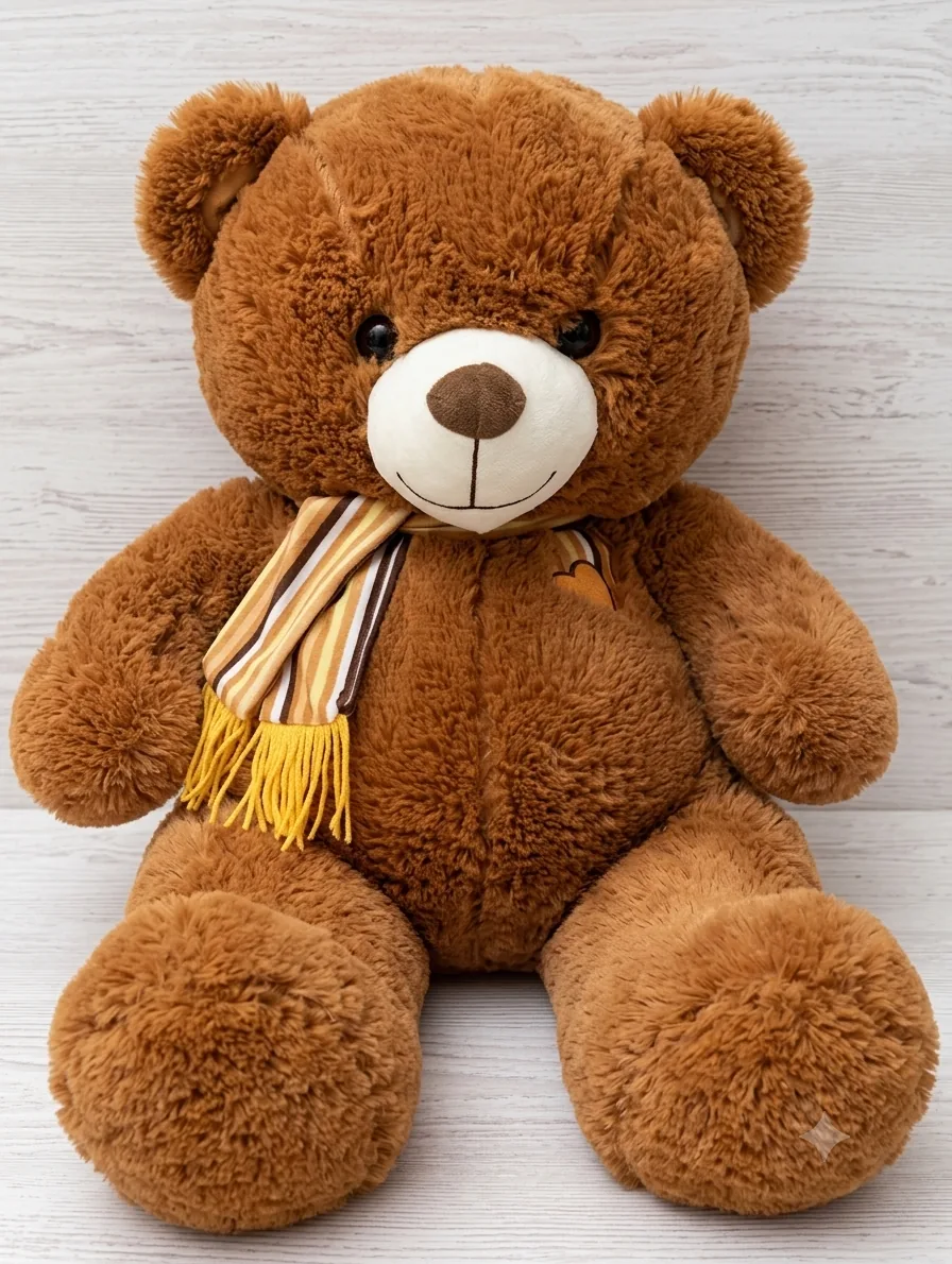 Urso Chocolate Cachecol