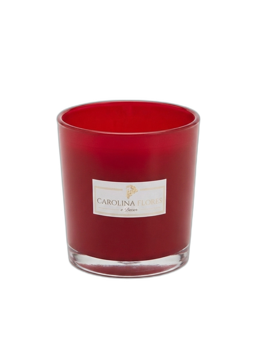 Vaso de Vidro Vermelho