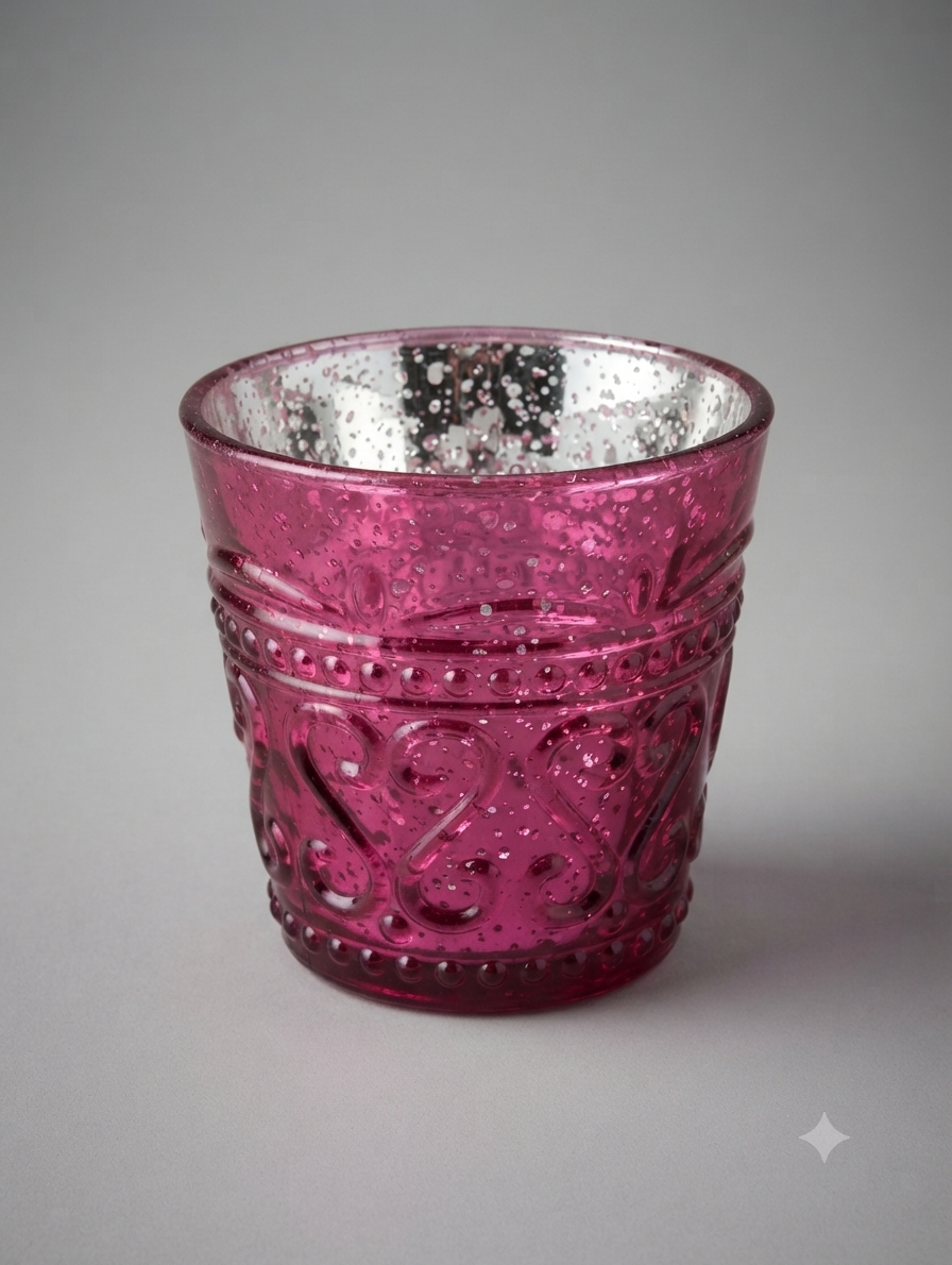 Vaso de Vidro Futuro Vermelho