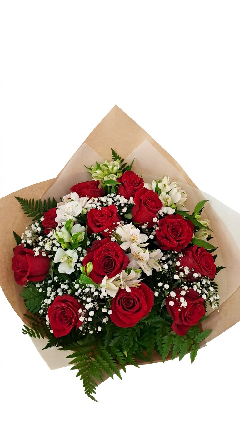 Buquê Grande Premium de Rosas Vermelhas